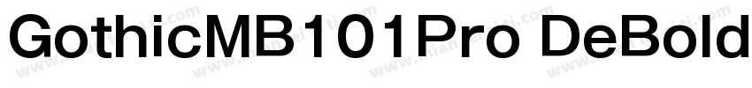 GothicMB101Pro DeBold字体转换